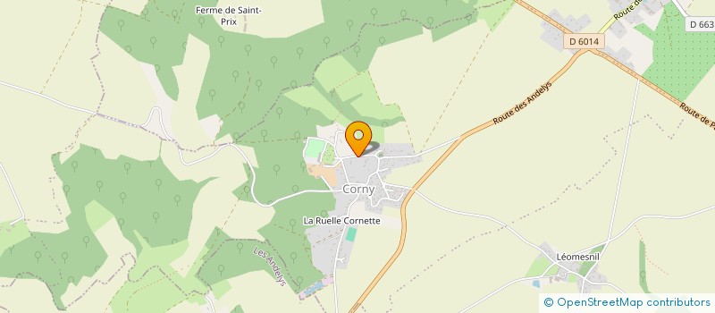 localisation de l'entreprise LA CHAUMIERE  FRENELLES-EN-VEXIN