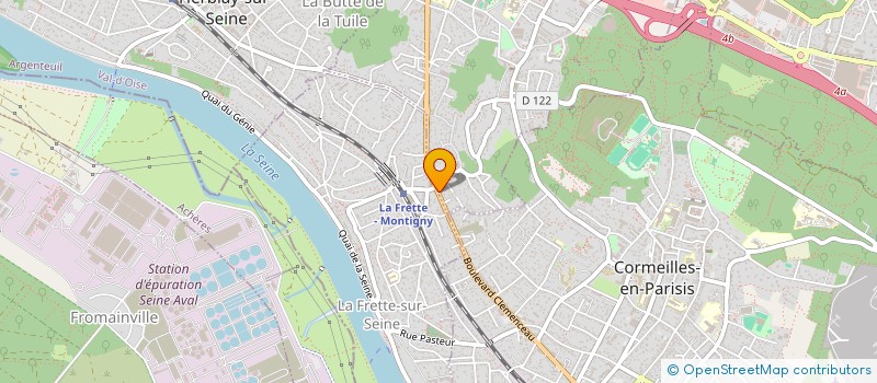 localisation de l'entreprise LA CHAUMIERE  MONTIGNY-LES-CORMEILLES