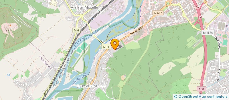 localisation de l'entreprise LA CHAUMIERE  JOUY-AUX-ARCHES