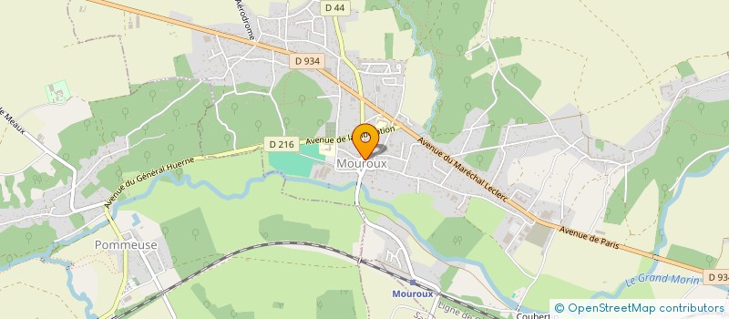 localisation de l'entreprise LA CHAUMIERE  MOUROUX