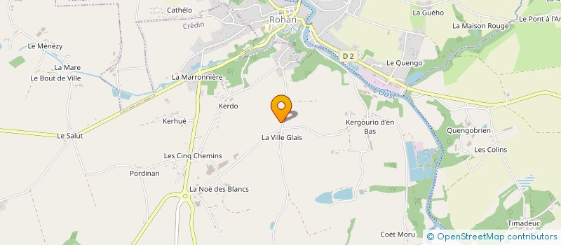 localisation de l'entreprise LA CHAUMIERE à CREDIN