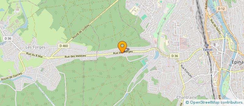 localisation de l'entreprise LA CHAUMIERE à CHANTRAINE