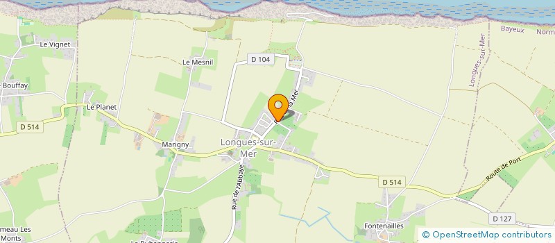 localisation de l'entreprise LA CHAUMIERE  LONGUES-SUR-MER