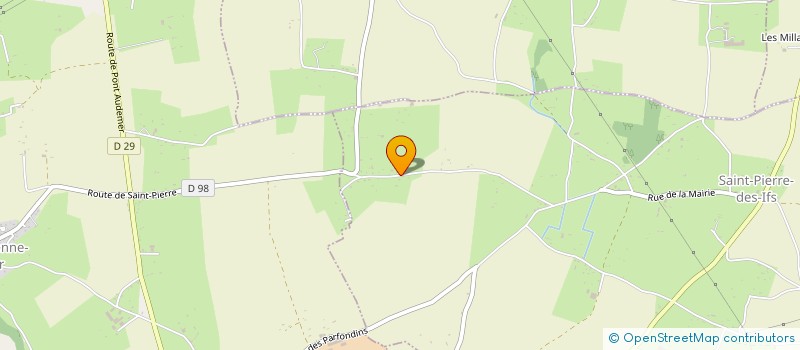 localisation de l'entreprise LA CHAUMIERE  SAINT-PIERRE-DES-IFS