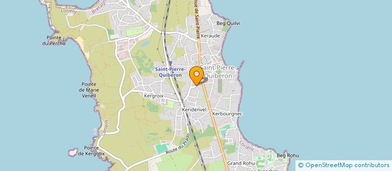 localisation de l'entreprise LA CHAUMIERE  SAINT-PIERRE-QUIBERON