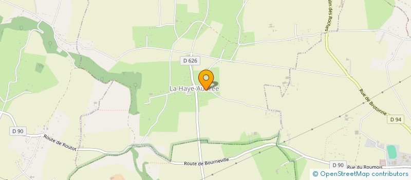 localisation de l'entreprise LA CHAUMIERE  LA HAYE-AUBREE