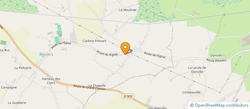 localisation de l'entreprise LA CHAUMIERE  AUVERS