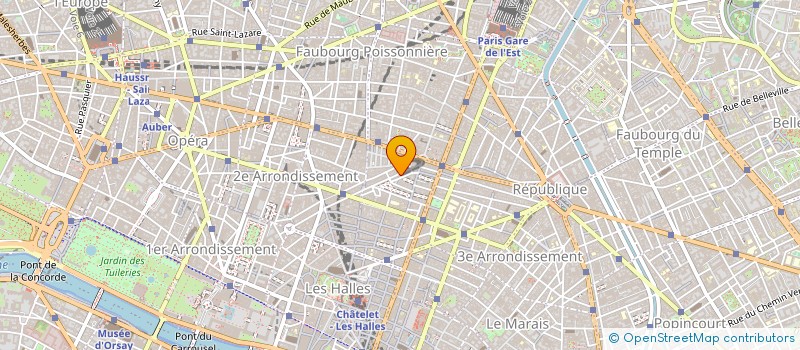 localisation de l'entreprise LA CHAUMIERE AUX TRICOTS à PARIS