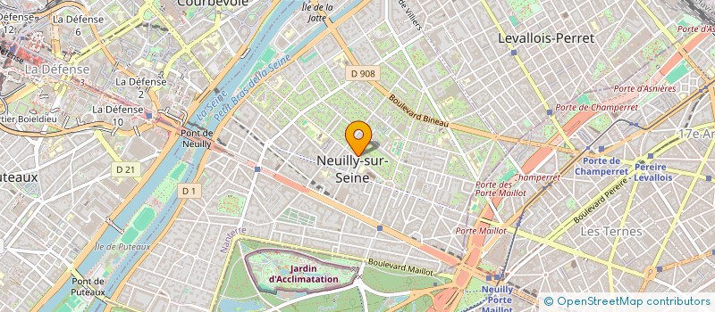 localisation de l'entreprise LA CHAUMIERE DE LA VENDUE à NEUILLY-SUR-SEINE