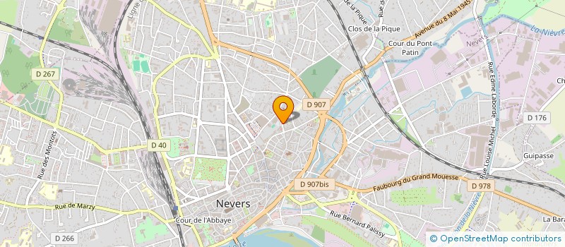 localisation de l'entreprise LA CHAUMIERE DES P'TITS LOUPS  NEVERS
