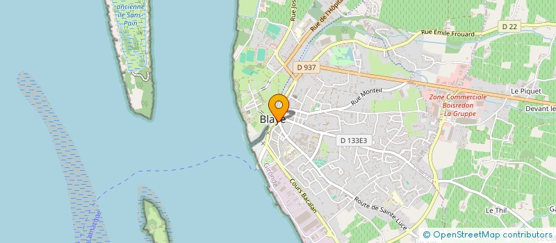 localisation de l'entreprise LA CHAUMIERE DU BERRY à BLAYE