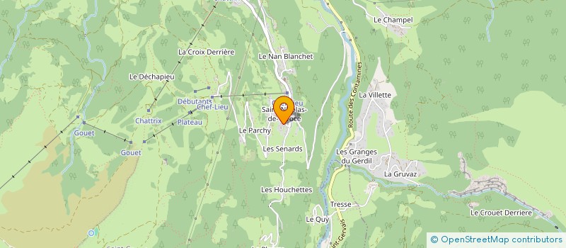 localisation de l'entreprise LA CHAUMINE  SAINT-GERVAIS-LES-BAINS