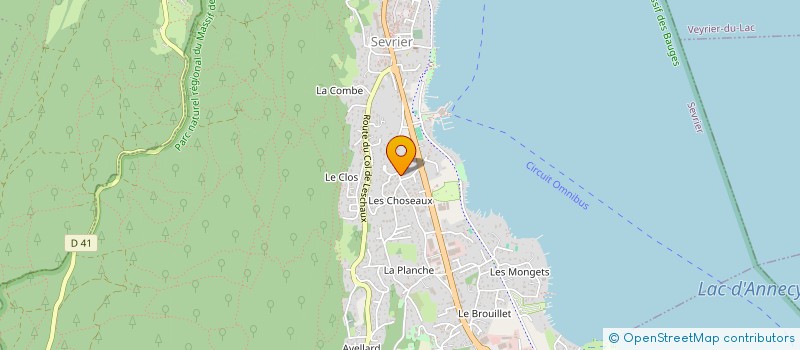 localisation de l'entreprise LA CHAUMINE  SEVRIER