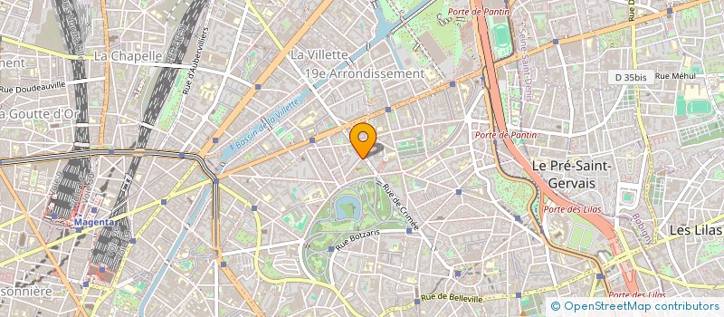 localisation de l'entreprise LA CHAUMONTOISE  PARIS