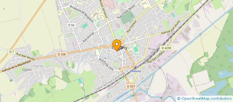 localisation de l'entreprise LA CHAUNOISE à CHAUNY