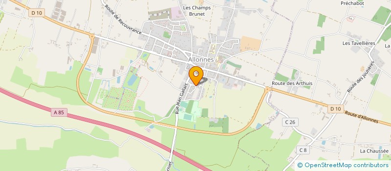 localisation de l'entreprise LA CHAUSSEE à ALLONNES