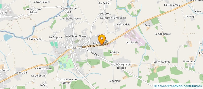 localisation de l'entreprise LA CHAUSSEE  SIXT-SUR-AFF