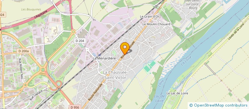 localisation de l'entreprise LA CHAUSSEE AUTOMOBILES à LA CHAUSSEE-SAINT-VICTOR