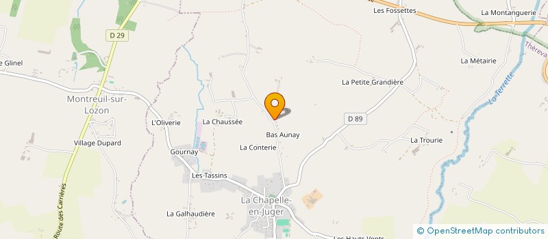 localisation de l'entreprise LA CHAUSSEE C2M à THEREVAL