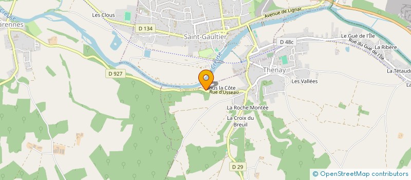 localisation de l'entreprise LA CHAUSSEE DU ROSSIGNOL à ROSNAY