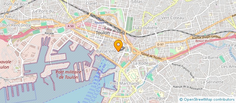 localisation de l'entreprise LA CHAUSSERIE à TOULON
