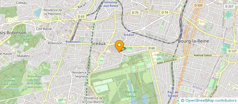 localisation de l'entreprise LA CHAUSSERIE DE SCEAUX à SCEAUX