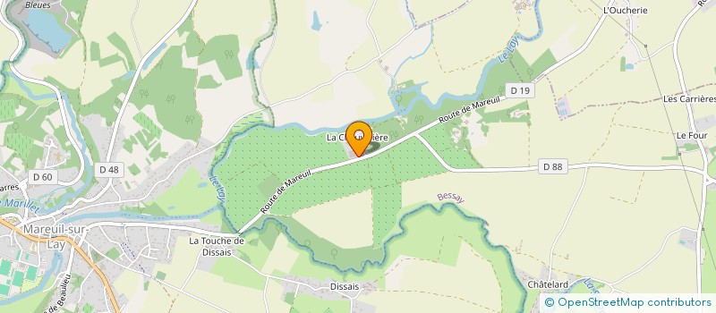 localisation de l'entreprise LA CHAUVELIERE  SAINT-SULPICE-DE-ROYAN