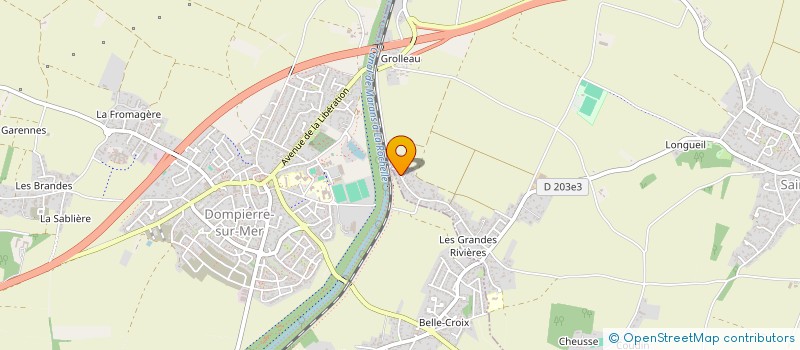 localisation de l'entreprise LA CHAUVETIERE  SAINTE-SOULLE