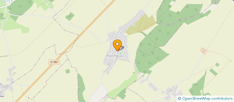 localisation de l'entreprise LA CHAUVIGNIERE  PORCHEUX