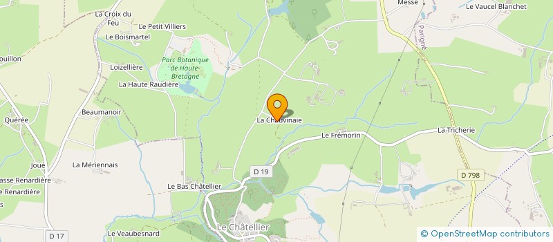 localisation de l'entreprise LA CHAUVINAIE à LE CHATELLIER