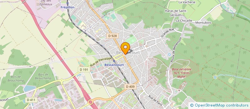 localisation de l'entreprise LA CHAUX ET L OUVRAGE  BESSANCOURT