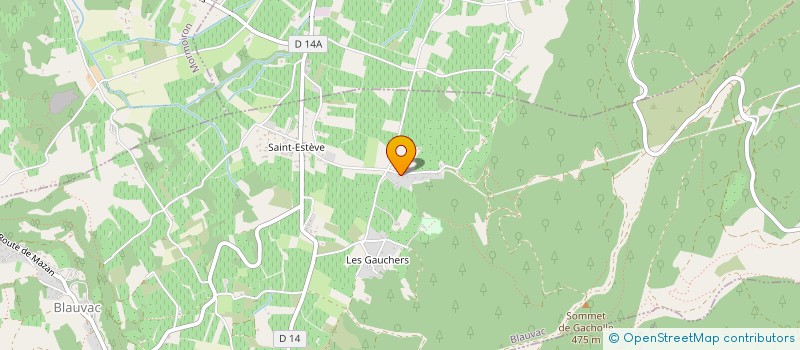 localisation de l'entreprise LA CHAVALIERE  BLAUVAC