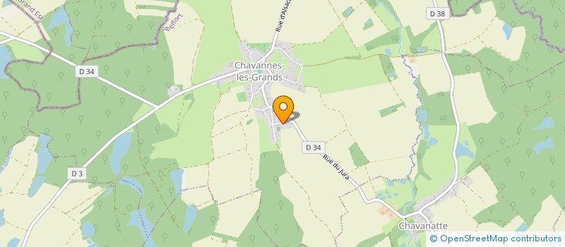 localisation de l'entreprise LA CHAVANNAISE à CHAVANNES-LES-GRANDS