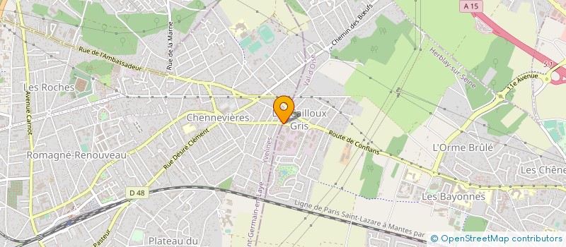 localisation de l'entreprise LA CHAVILLOISE à HERBLAY-SUR-SEINE