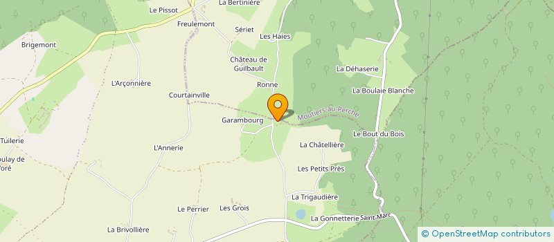 localisation de l'entreprise LA CHAVINIERE à MOUTIERS-AU-PERCHE