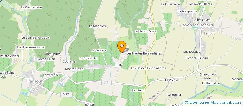 localisation de l'entreprise LA CHAVONNIERE  PANZOULT