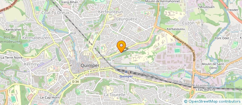 localisation de l'entreprise LA CHECHYIA  QUIMPER