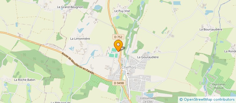 localisation de l'entreprise LA CHEFFOISE  CHEFFOIS