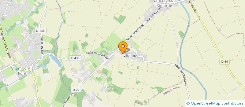 localisation de l'entreprise LA CHEMAULTOISE à BOISCOMMUN