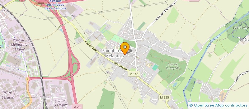 localisation de l'entreprise LA CHEMINEE ARTISANALE FLAMANDE à SAINGHIN-EN-MELANTOIS
