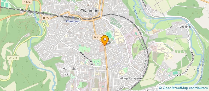 localisation de l'entreprise LA CHEMINERAIE à CHAUMONT