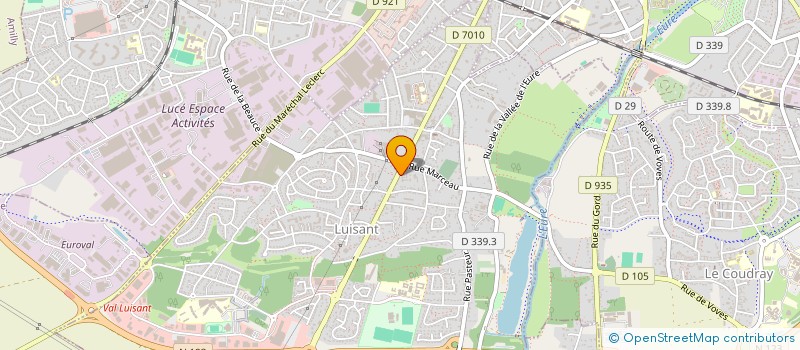localisation de l'entreprise LA CHEMINERIE à LUISANT