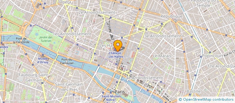localisation de l'entreprise LA CHEMISERIE DU FORUM à PARIS