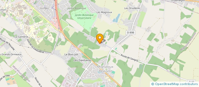 localisation de l'entreprise LA CHENAIE à MIGNALOUX-BEAUVOIR