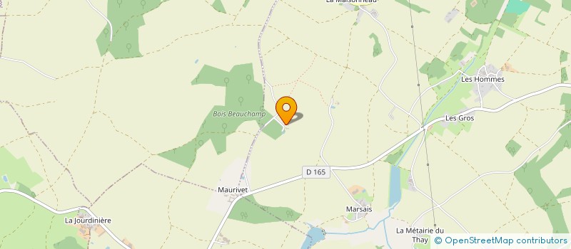 localisation de l'entreprise LA CHENAIE  THENEZAY