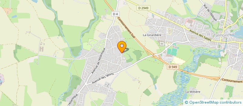 localisation de l'entreprise LA CHENAIE  TALMONT-SAINT-HILAIRE