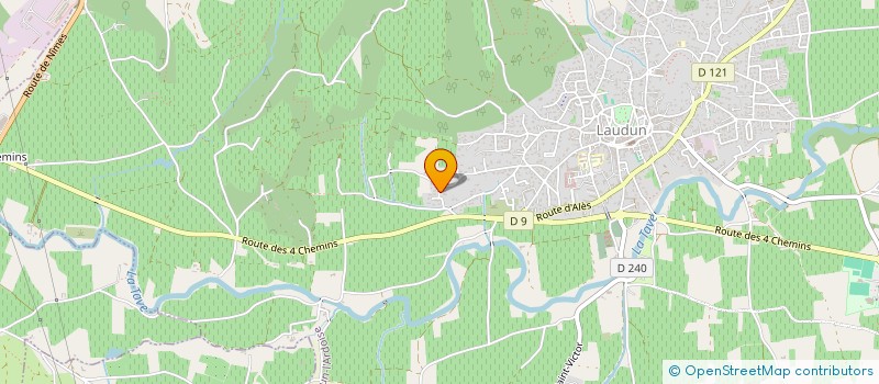 localisation de l'entreprise LA CHENAIE  LAUDUN-L'ARDOISE