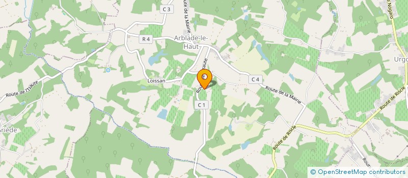 localisation de l'entreprise LA CHENAIE  CAUPENNE D'ARMAGNAC