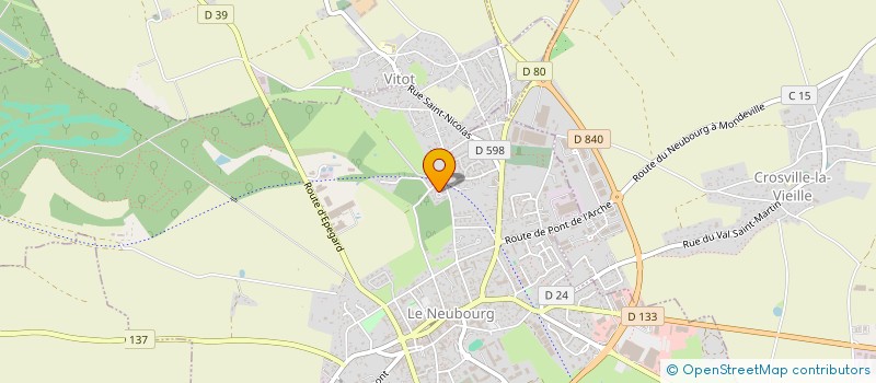 localisation de l'entreprise LA CHENAIE D ORLEANS  LE NEUBOURG