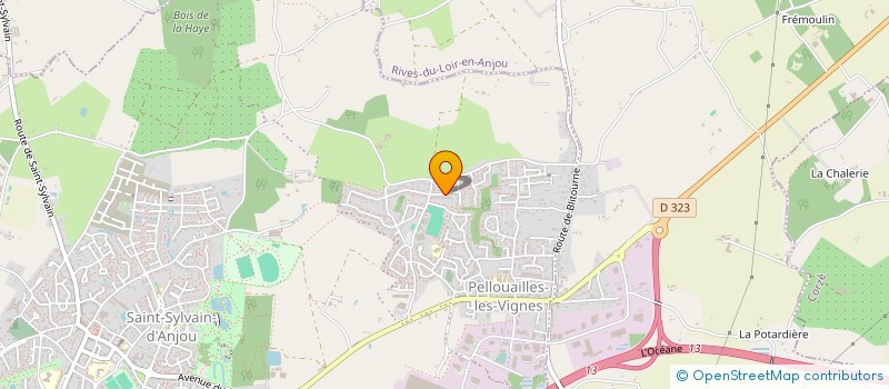 localisation de l'entreprise LA CHENAIE DES RAGUINIERES  VERRIERES-EN-ANJOU